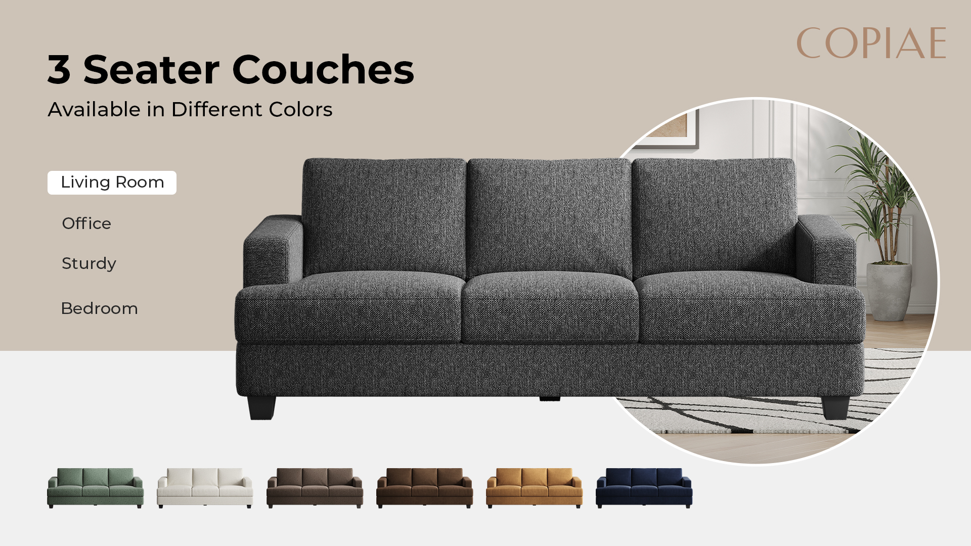ケゾスミ　AMOCC epice-sofa 3seater ケゾスミ AMOCC epice-sofa 3seater Epice Sofa 3 Seater